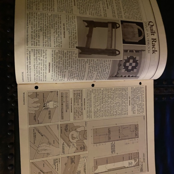 🎉5/$10🎉 Woodsmith magazine no 32 March / April 1984 blanket chest , quilt rack - Picture 4 of 9